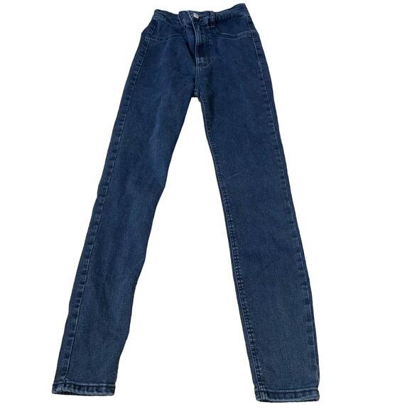 Zara Denim - Zara Jeans factory faded black skinny jeans SZ 2